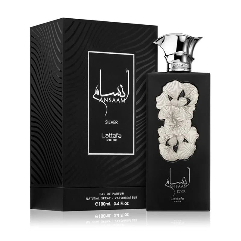 Lattafa Ansaam Silver Eau de Parfum 100ML-Al Reem Perfumes (The Perfume Qatar)