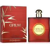 Yves Saint Laurent Opium Eau De Toilette 90ML iconic warm spicy women's perfume available online in Doha Qatar at Al Reem Perfumes Qatar