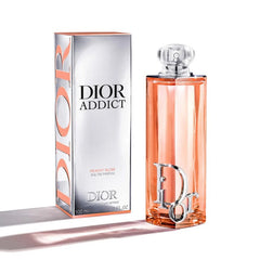 Dior Addict Peachy Glow Eau De Parfum 100ML fruity floral perfume bottle with peach notes in Doha Qatar at Fantasy Centre